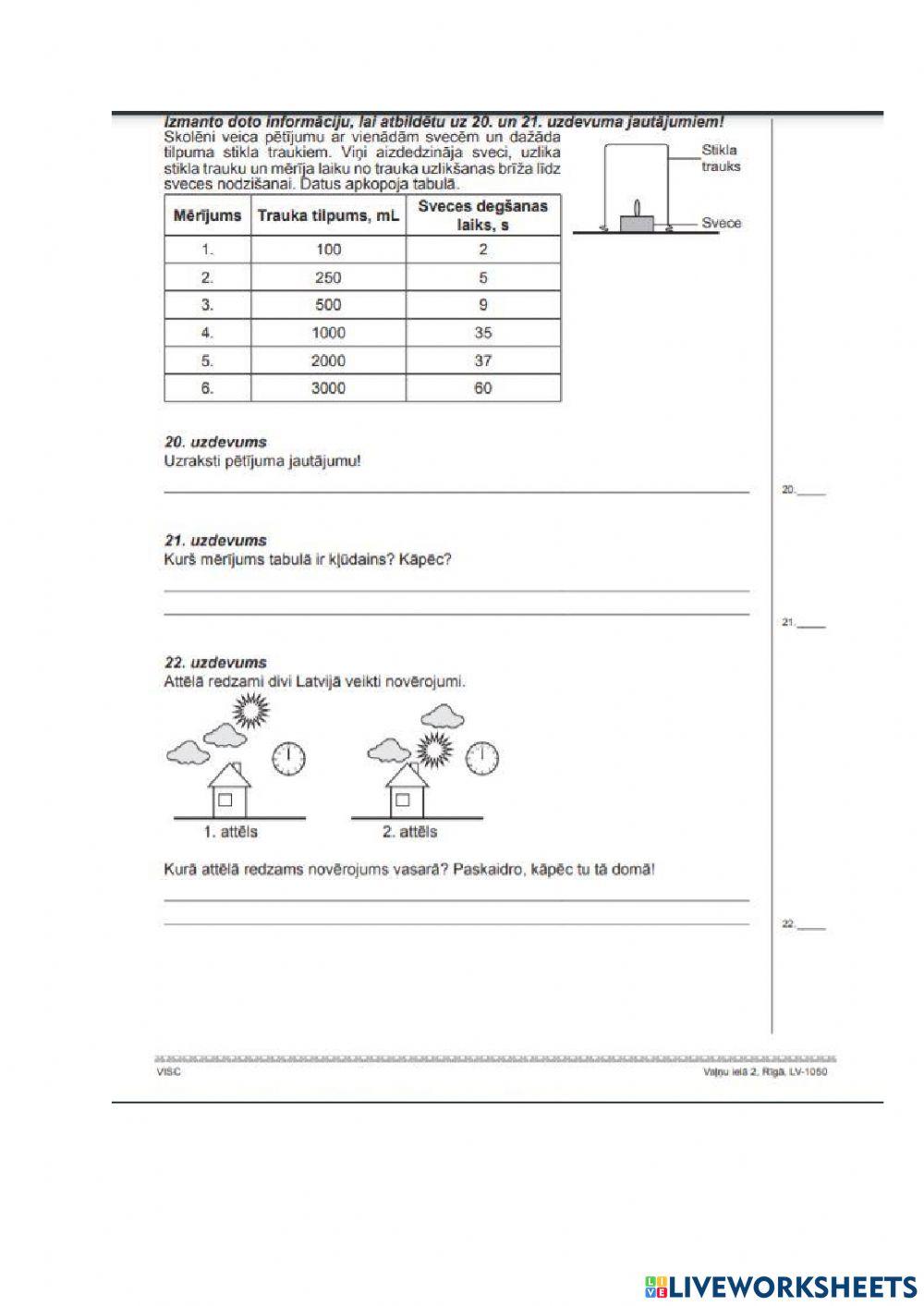 Diagnosticējošais darbs