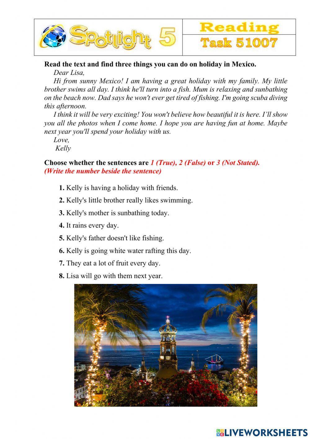 Spotlight 5 Task 51007