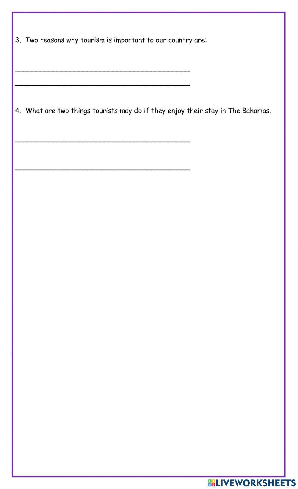 People who work in tourism