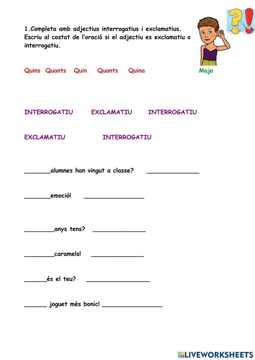 Adjectius interrogatius