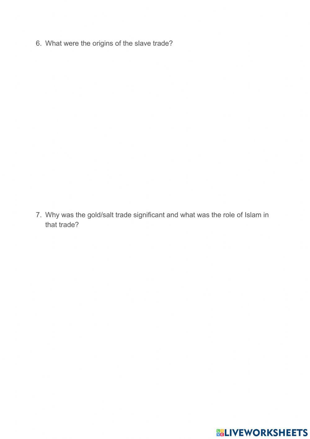 3.7 The Kingdoms of Africa