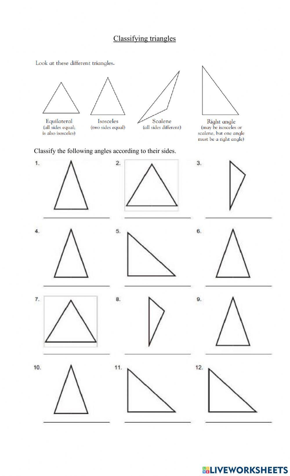 Identifying triangles