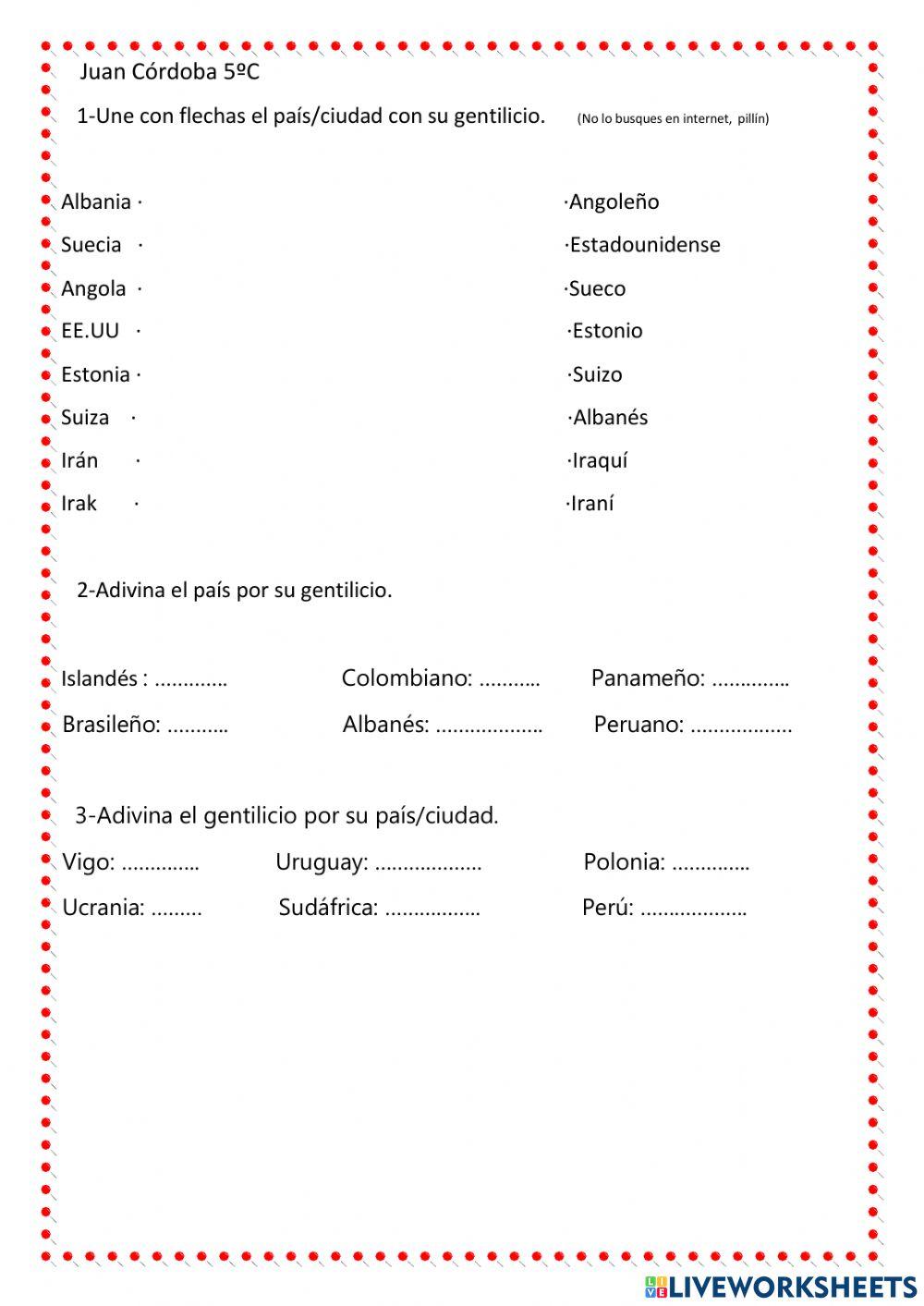 Gentilicios (por Juan Córdoba)