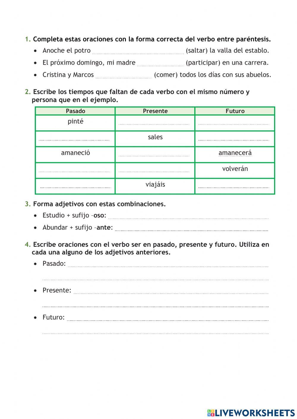 Repaso Tema 6 Lengua
