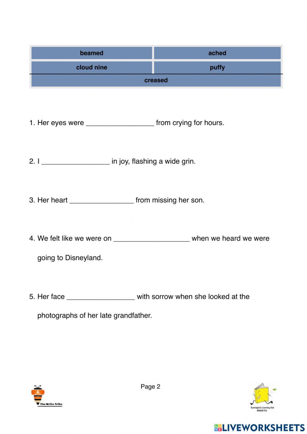 Facial Expressions p2 Part B
