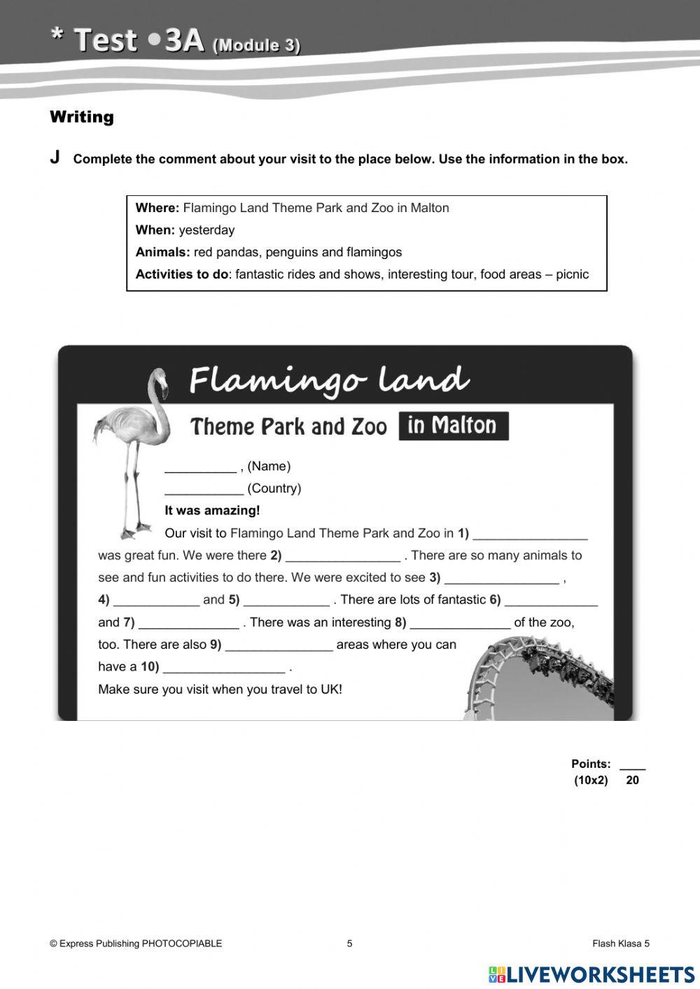 Flash 5 - Module 3 test 