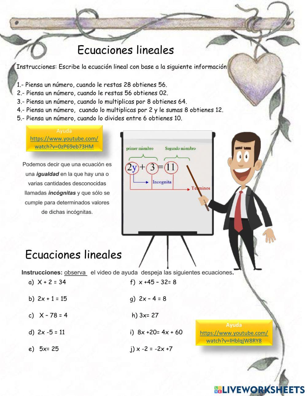 Ecuaciones Lineales 1