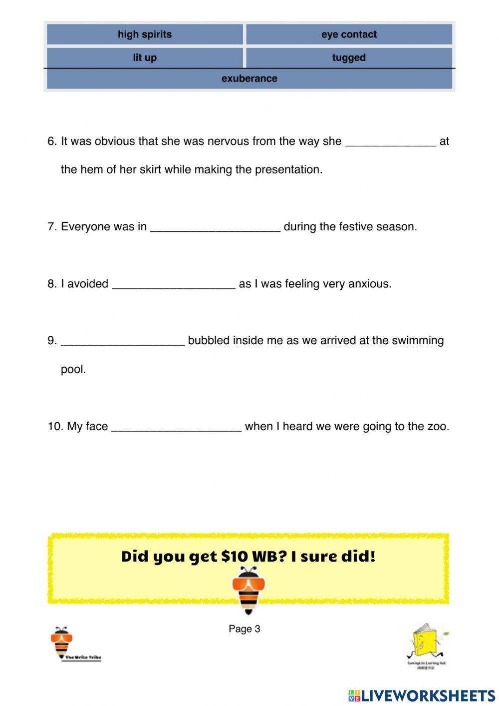 Facial Expressions p2 Part D