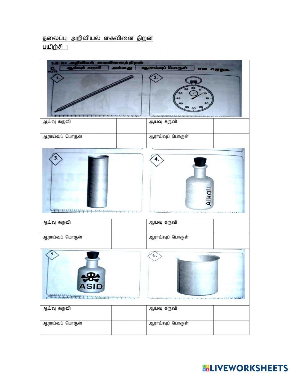 அறிவியல் கைவினைத் திறன்  ஆக்கம் மு.சாந்தினி
