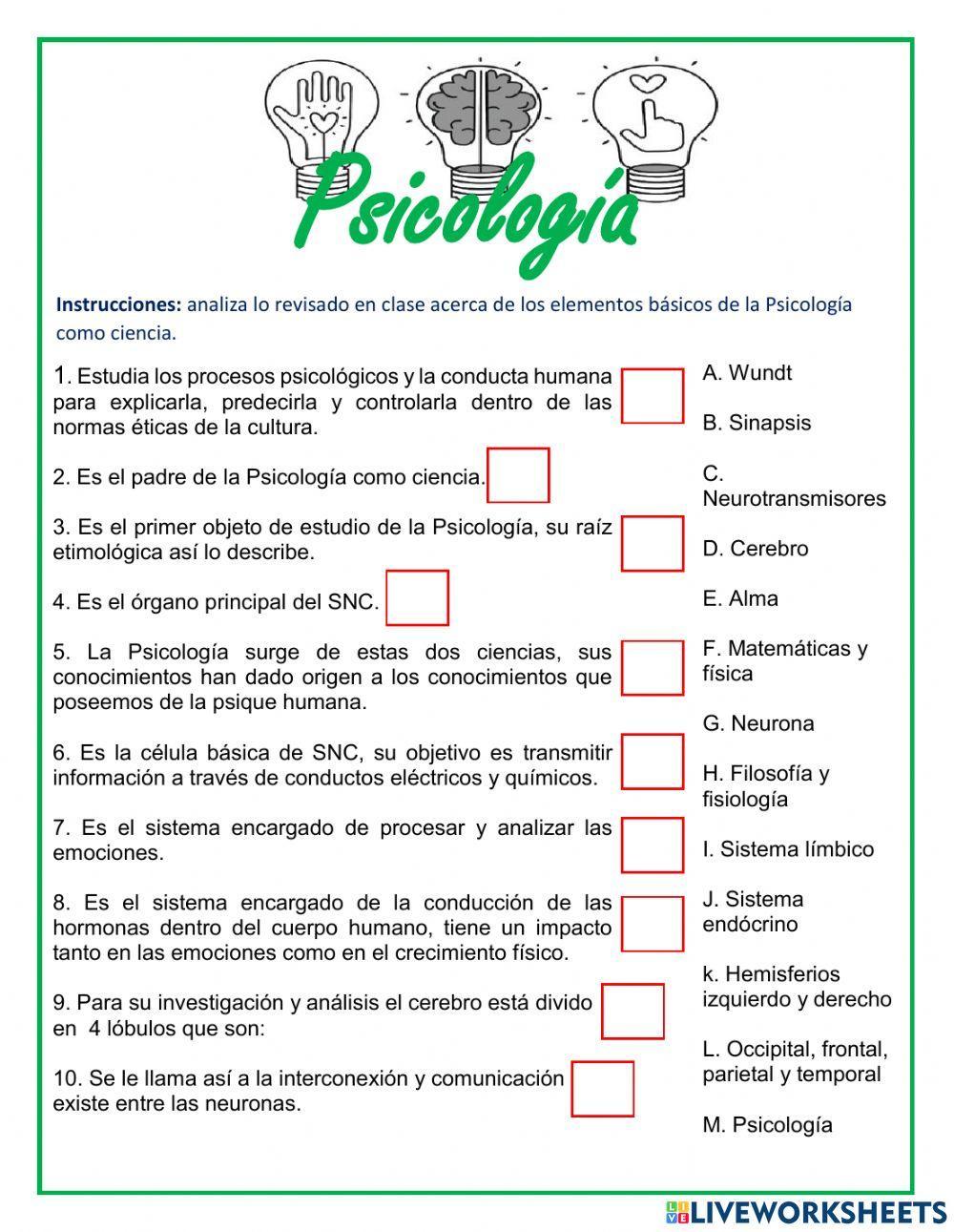 Repaso de Psicología 1