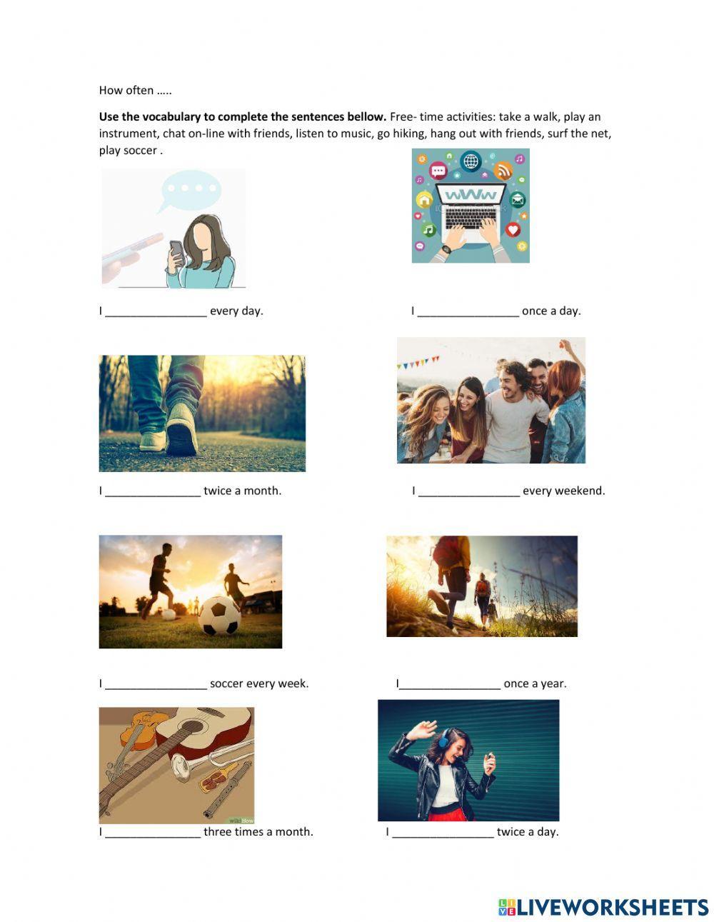 Frea time activities