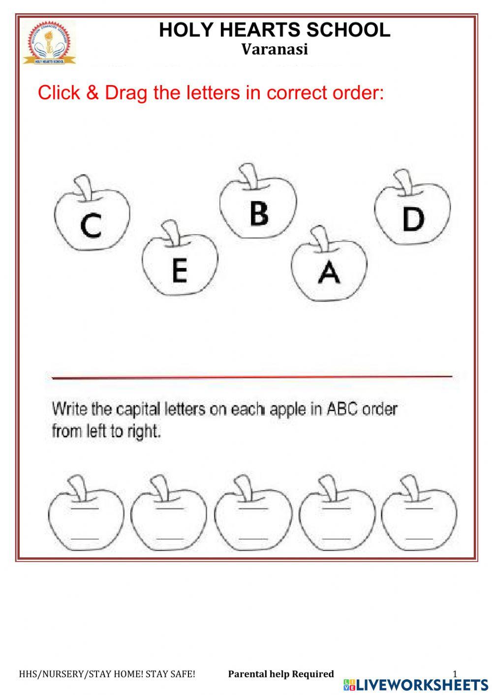 Nursery Alphabet Ordering