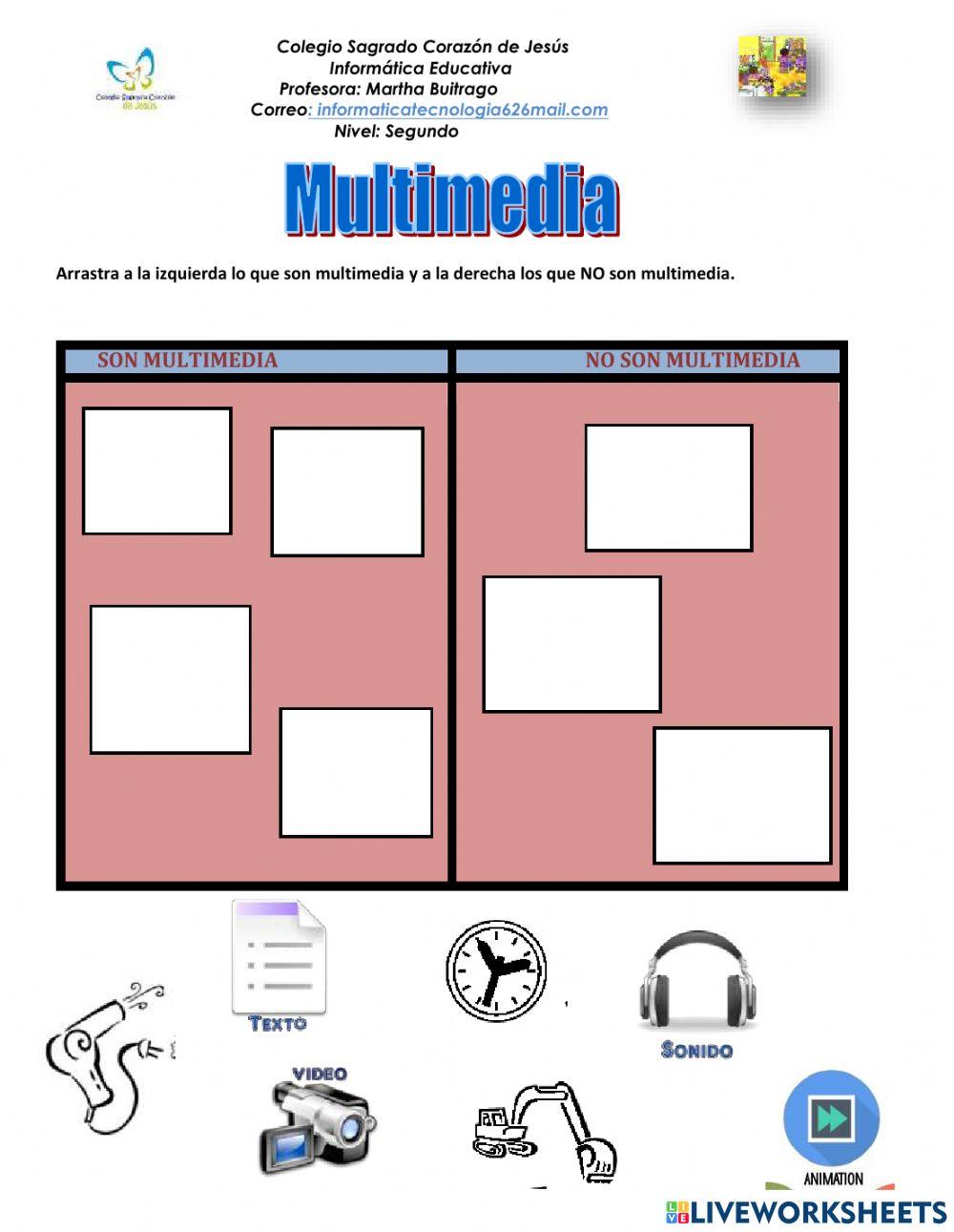 Multimedia 727423 | Martha Buitrago | LiveWorksheets