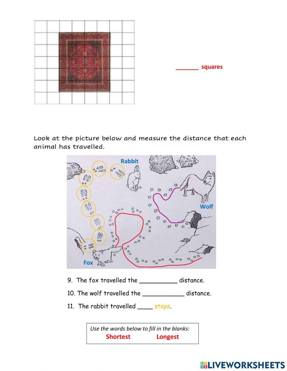 Length, Height, Area, Distance Quiz
