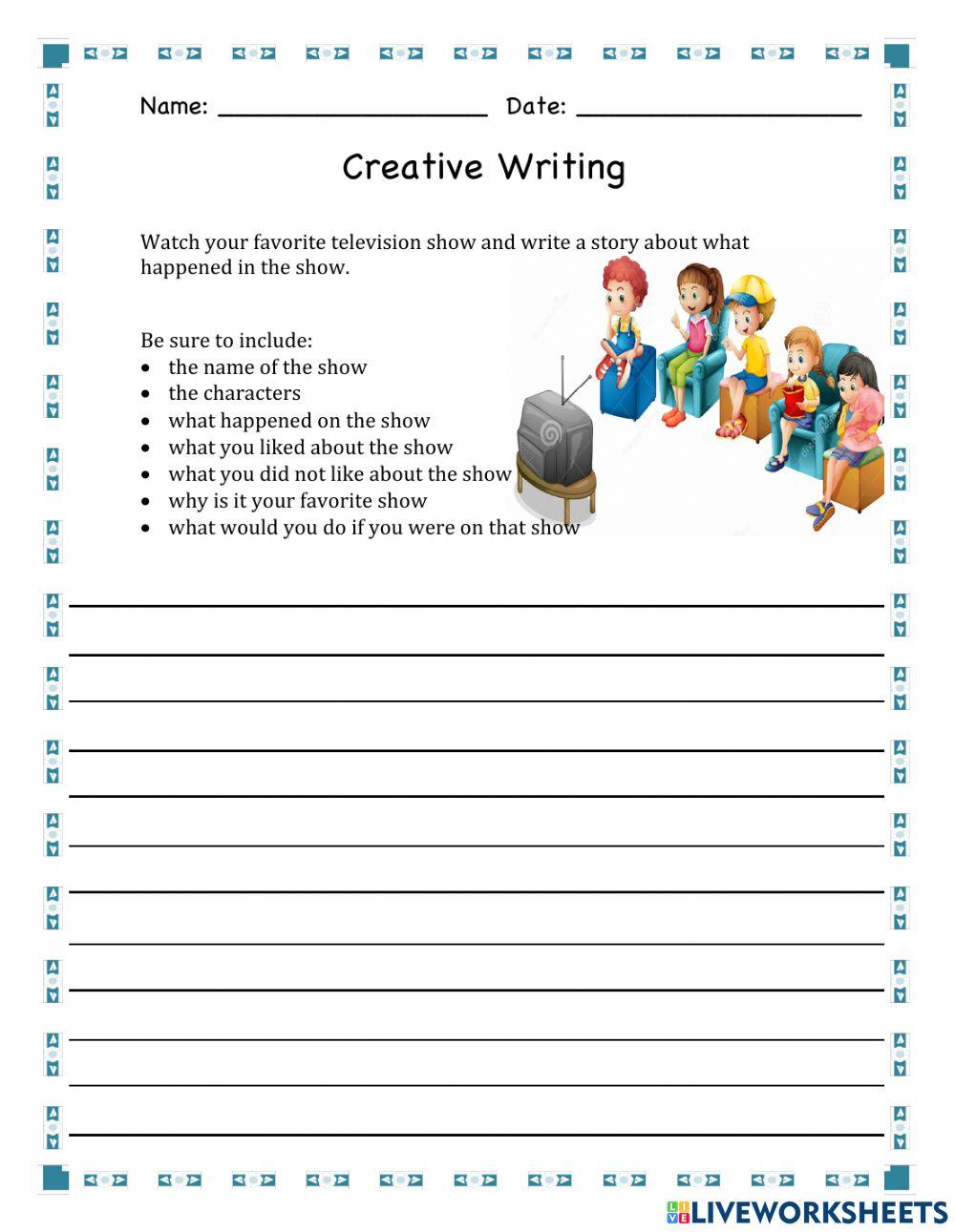 Creative Writing Worksheets