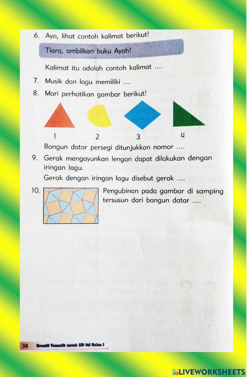 Ulangan Harian Tema 6 Subtema 1