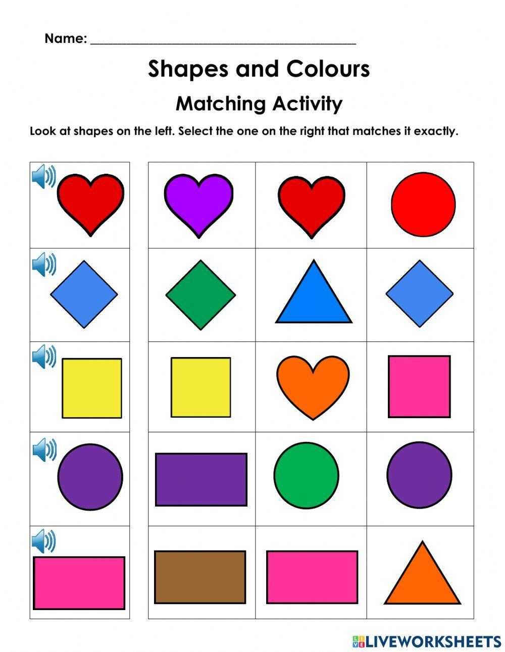 Shapes and Colour Matching