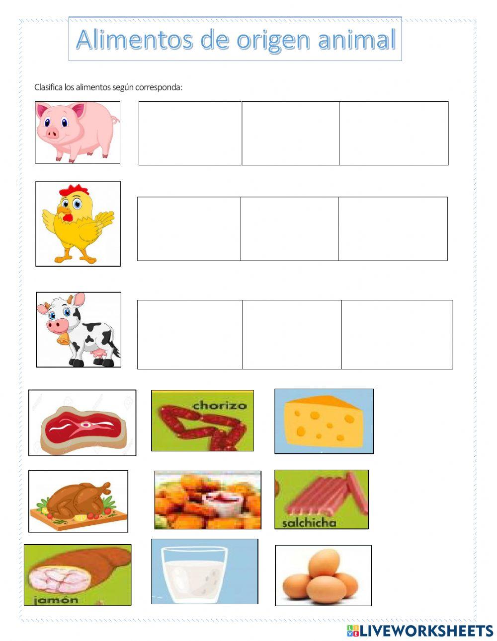 Alimentos de origen animal