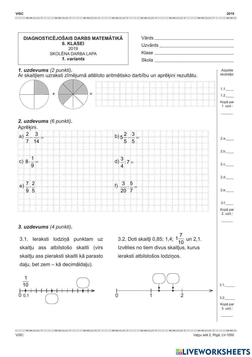 Matematika diagnostika 2019