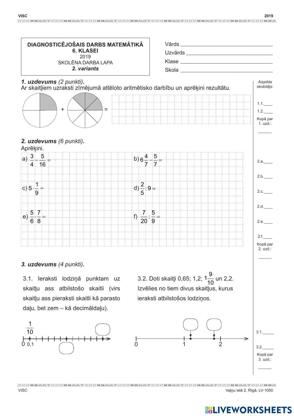Matematika diagnostika 2019