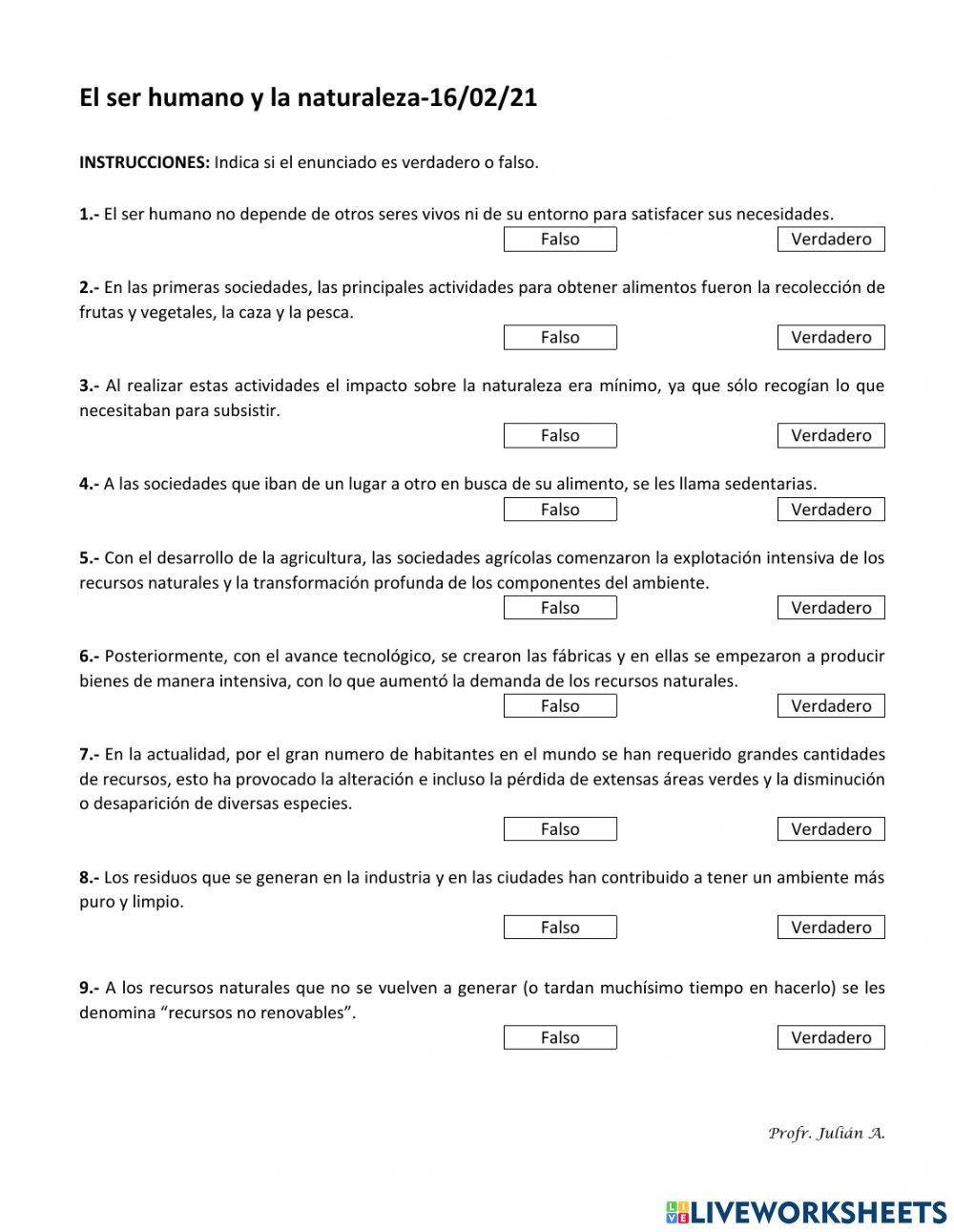 El ser humano y la naturaleza-16-02-21