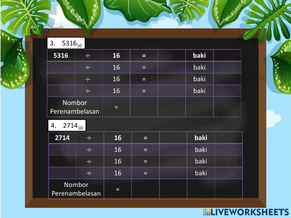 PERTUKARAN NOMBOR PERPULUHAN KEPADA PERENAMBELASAN