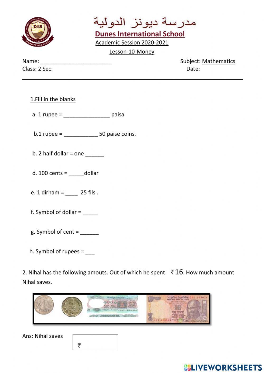 English live worksheets