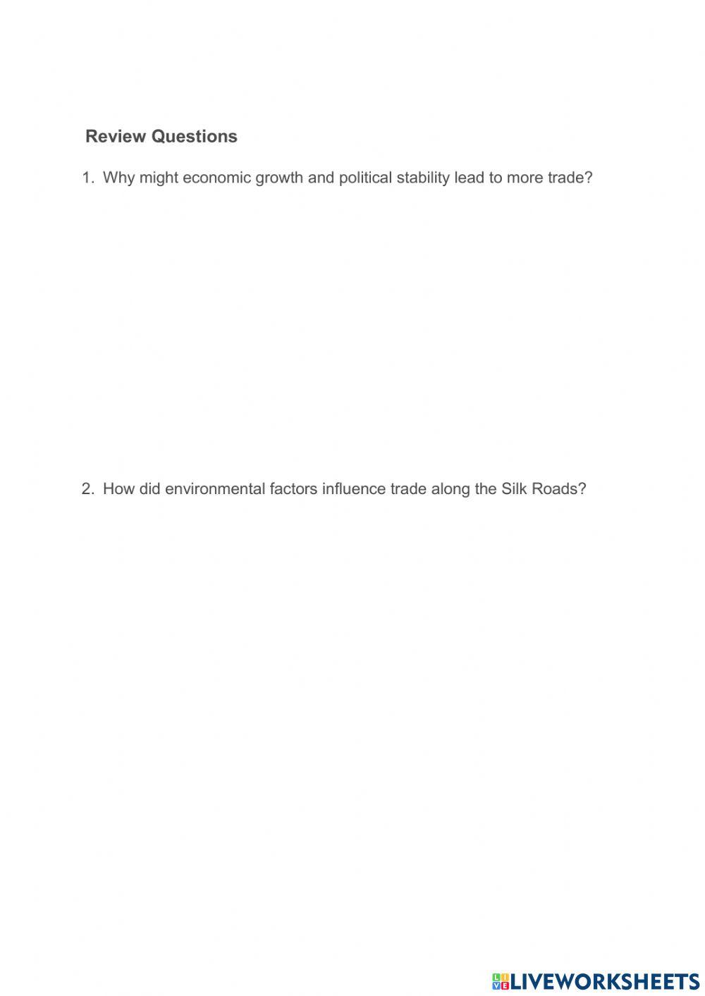 4.1 The Silk Roads, Indian Ocean, and Trans-Saharan Trade