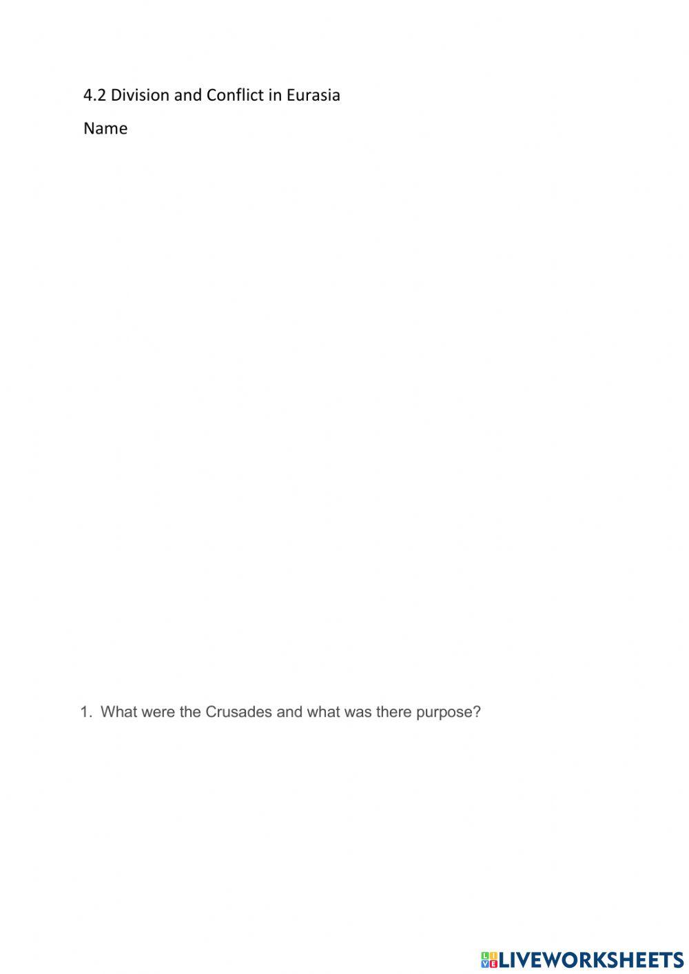 4.2 Division and Conflict in Eurasia