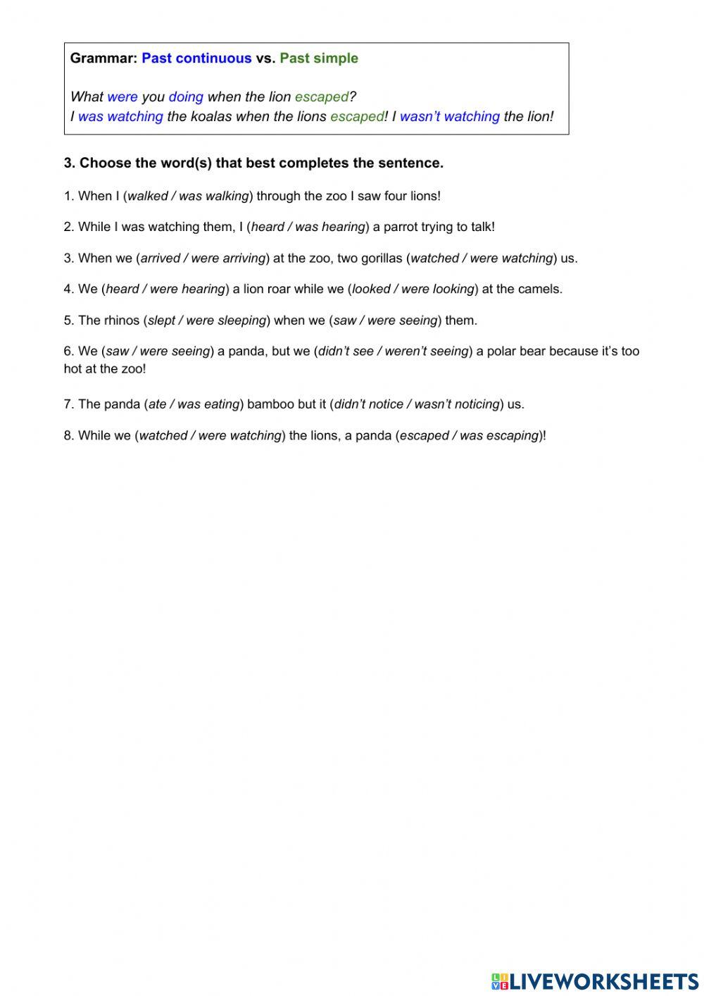 Unit 5. animals in danger!