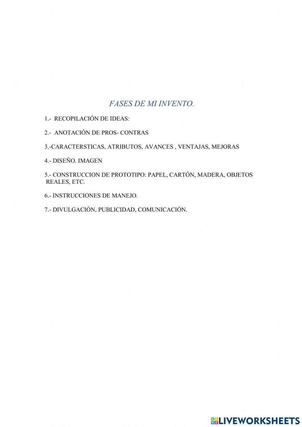 Realizo mi propio invento