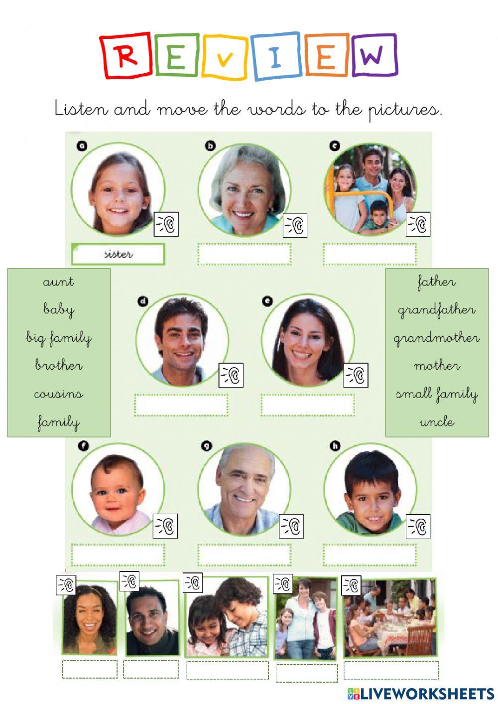 Family and types of families.