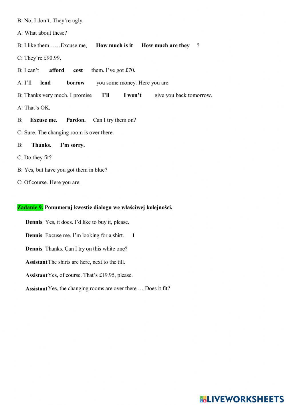 Test (Klasa 6, unit 6) Test (Klasa 6, unit 6)