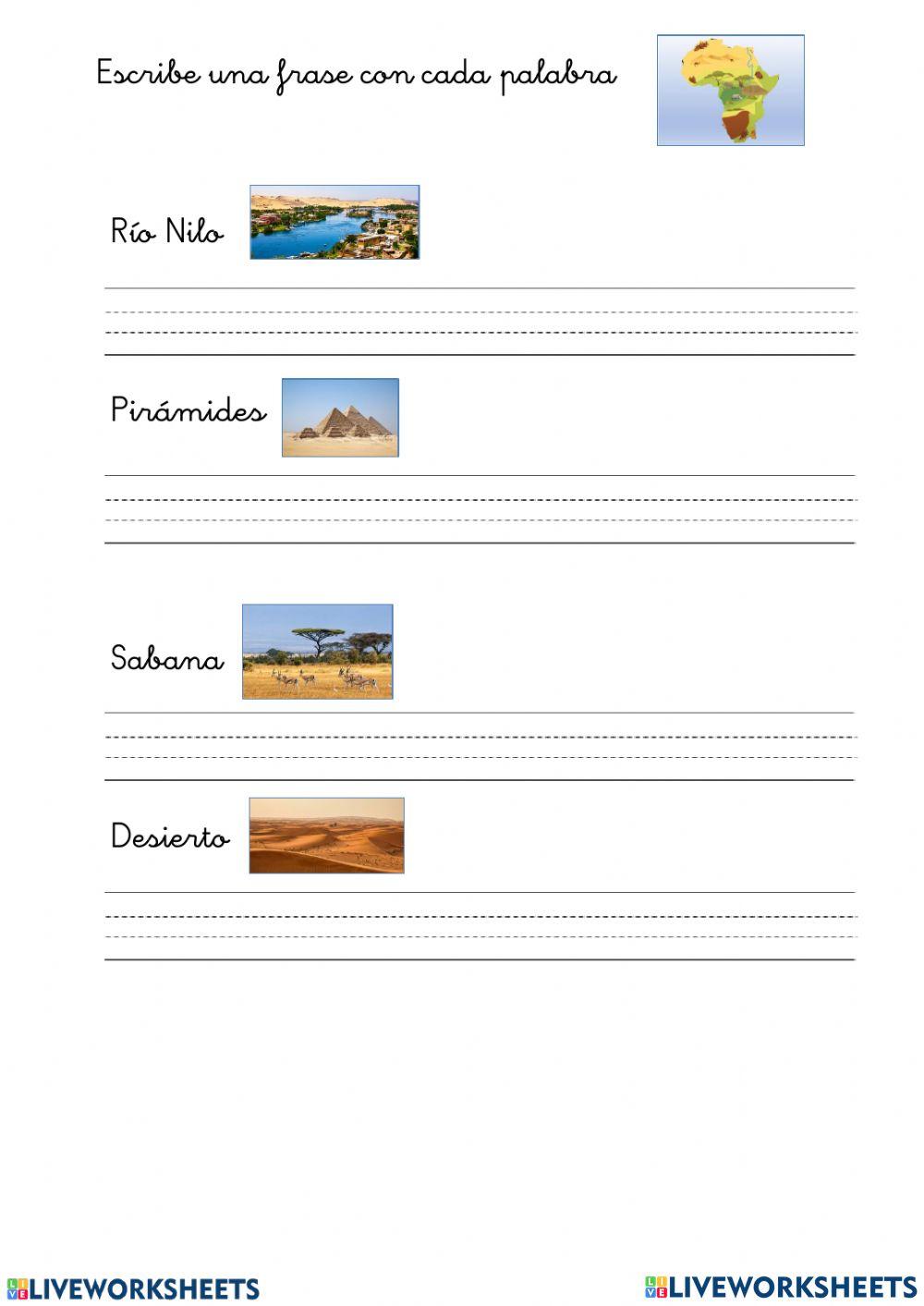 Frases con partes de África