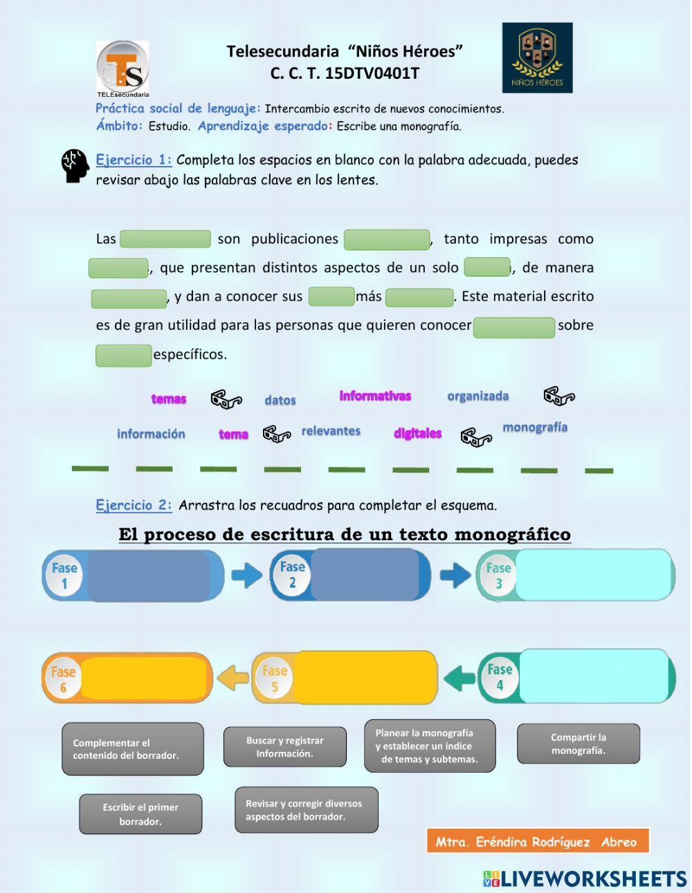 Escribir una monografía