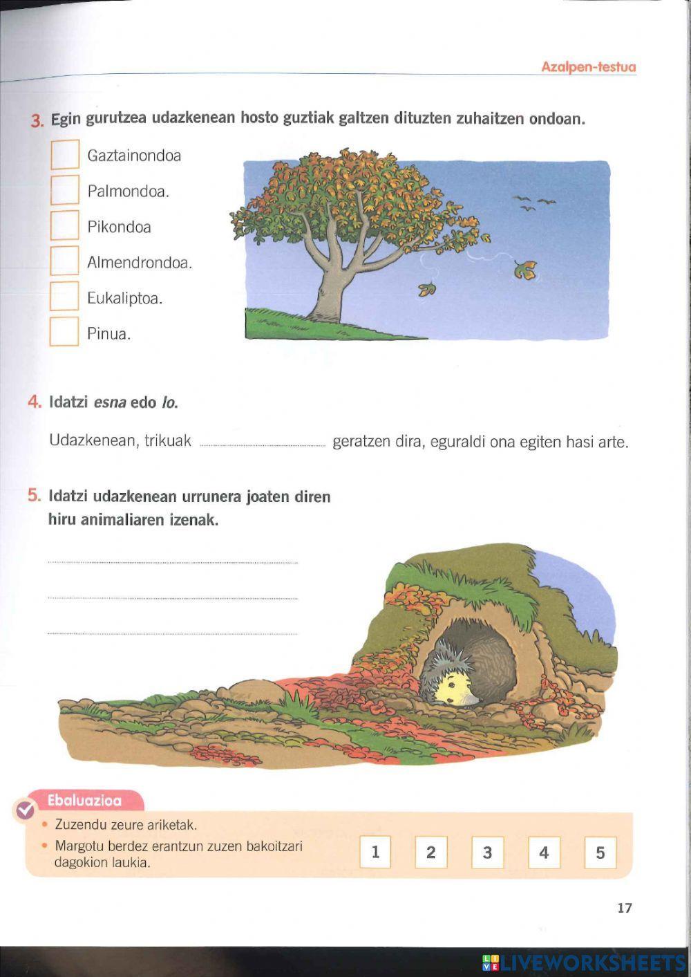 Udazkeneko  gertaerak