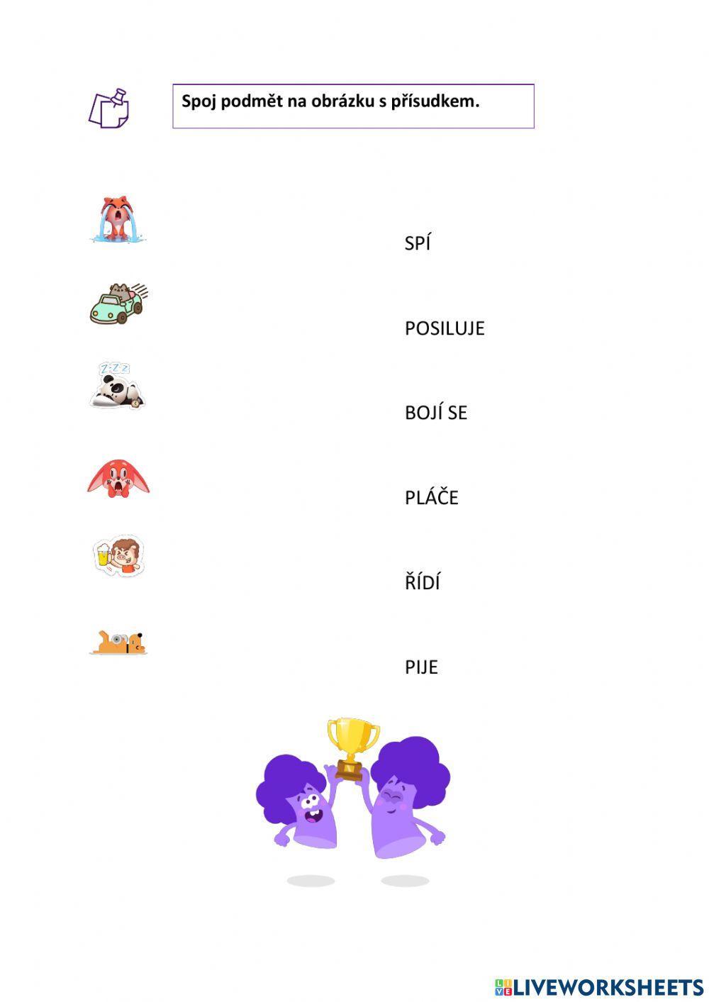 Podmět a přísudek  Podmět a přísudek