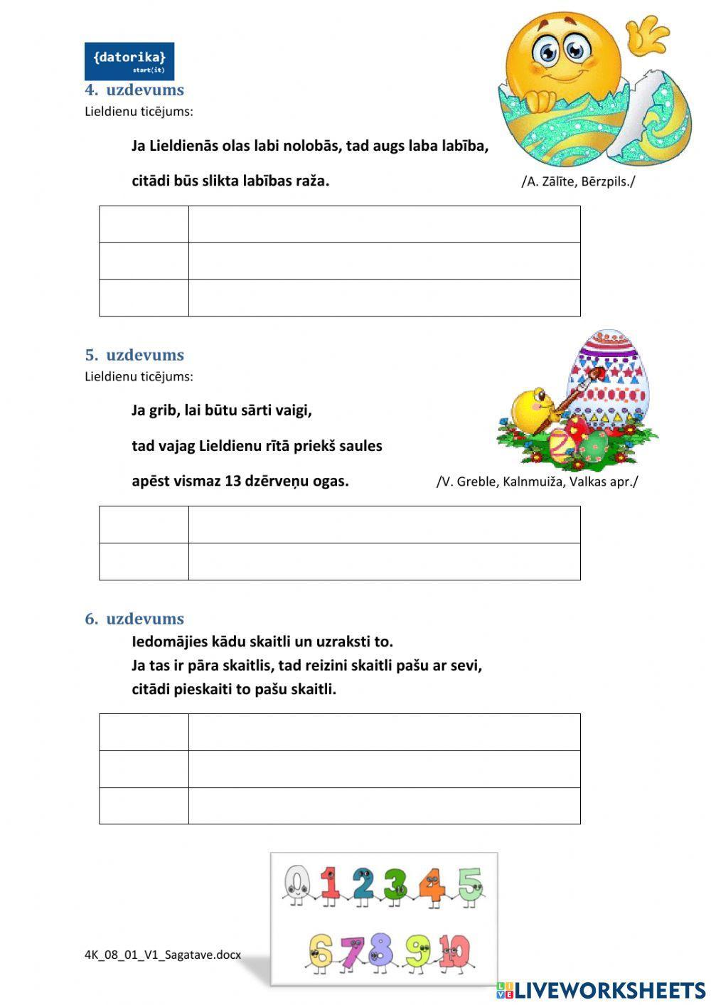 4.30 Sazarotu algoritmu vārdiskais pieraksts