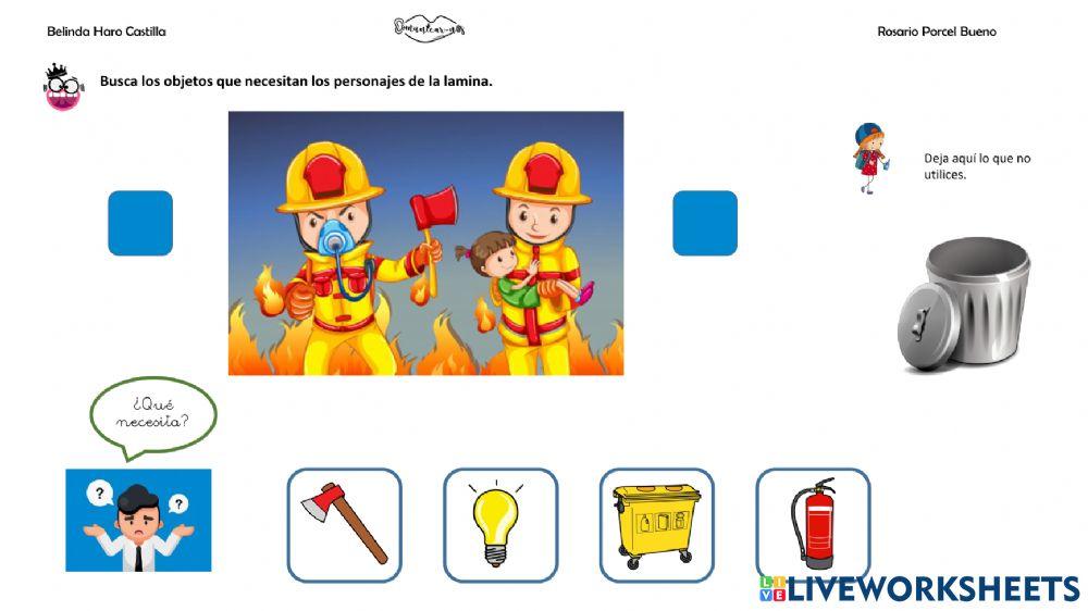 ¿Qué necesita?: bombero