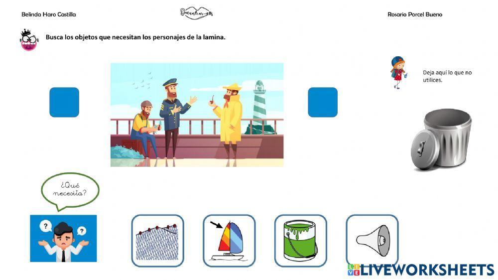 ¿Qué necesita?: marinero