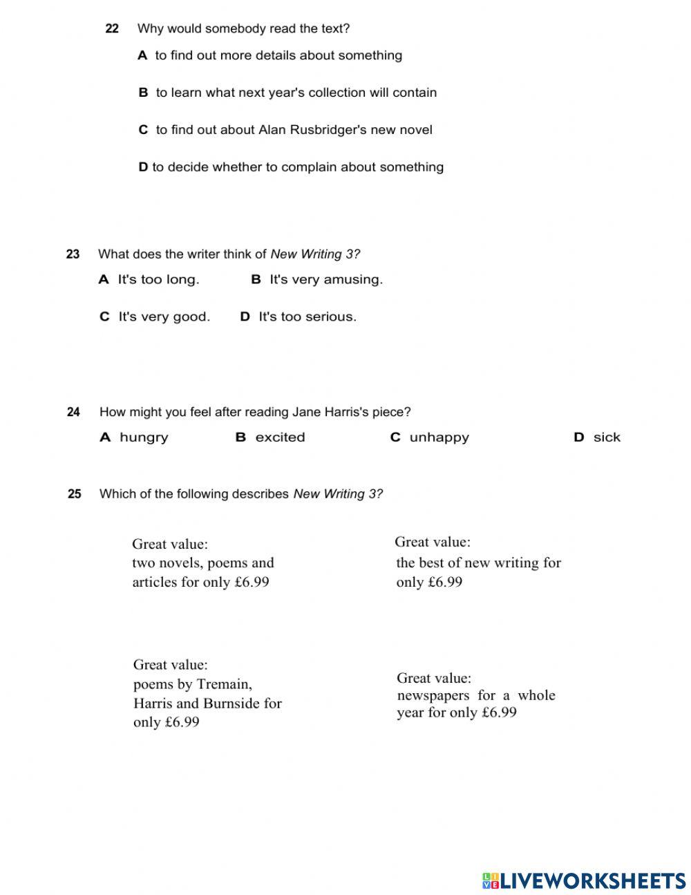 Reading 4+5 topic 14 b2t4