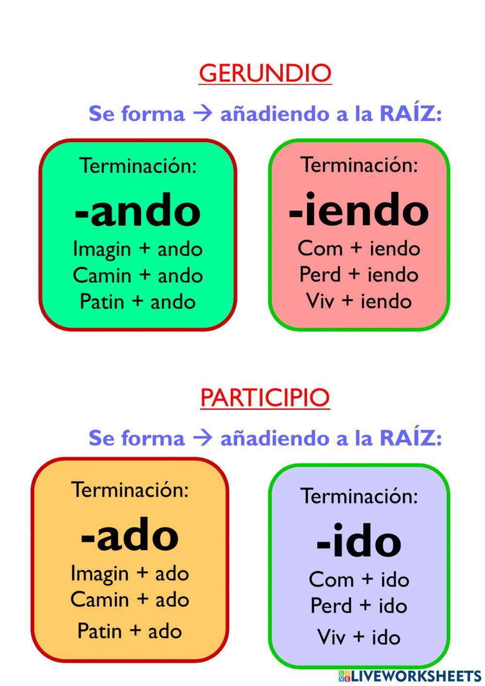 ejemplo de gerundio