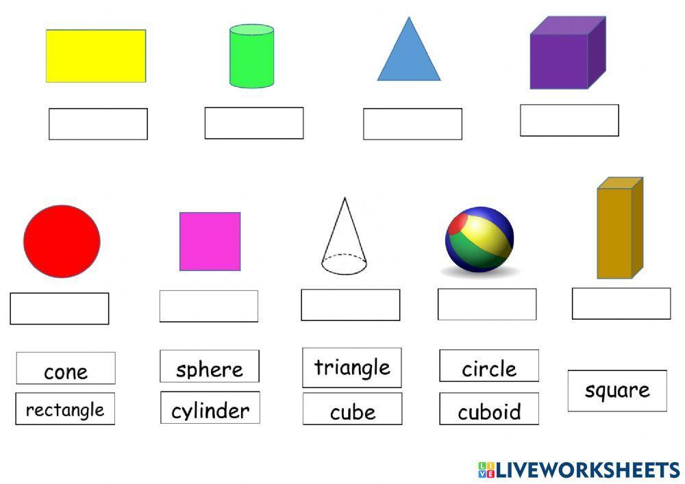 Bundle de trabajos 2D y 3D| 2D & 3D shape worksheets in English and Spanish
