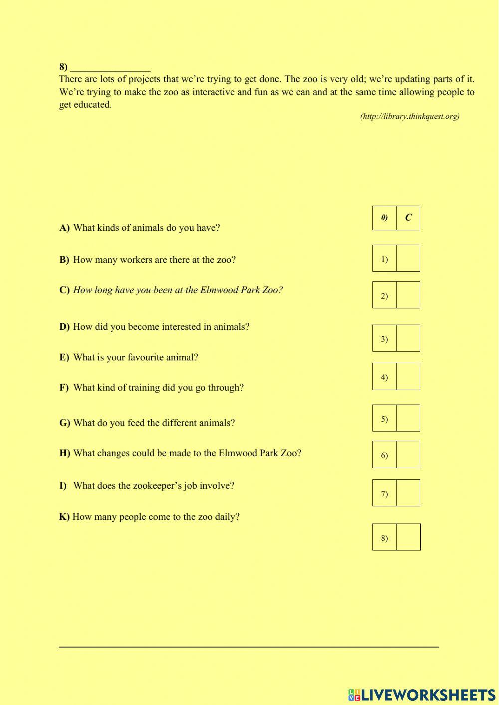 Érettségi (K) - Olvasott szöveg értése