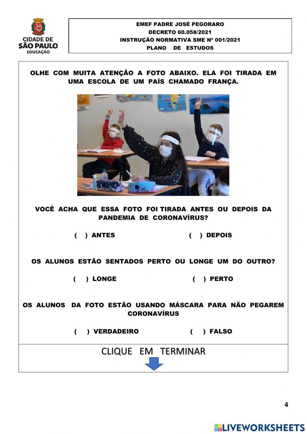 Semana  15 de fevereiro de 2021