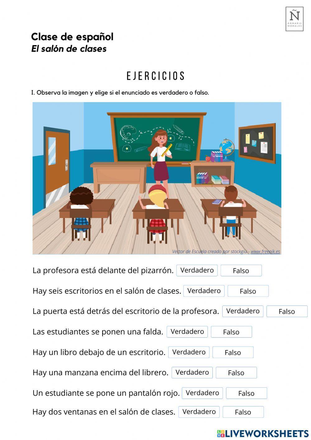 El salón de clases