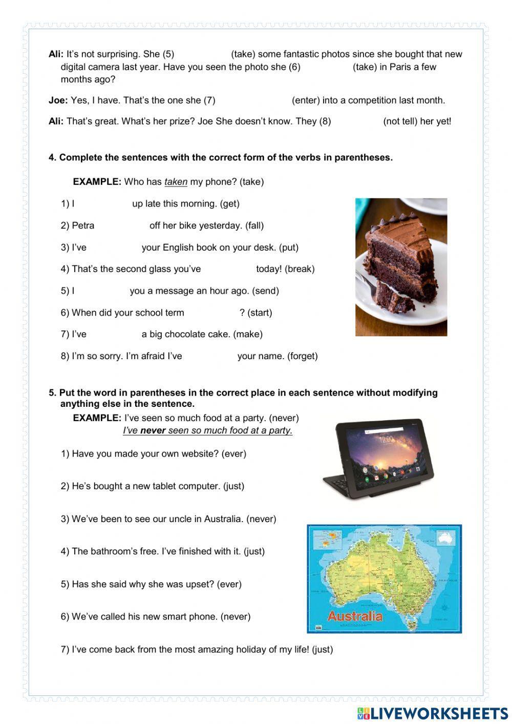 Grammar 2: Past simple and present perfect