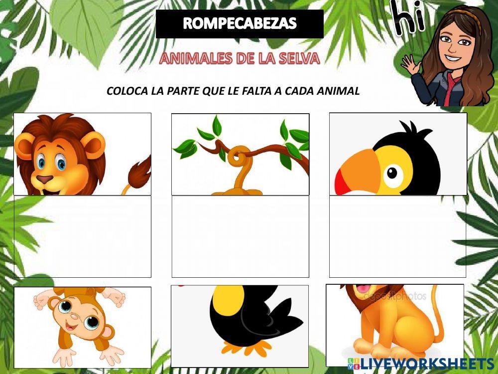 Rompecabezas de la selva Rompecabezas de la selva