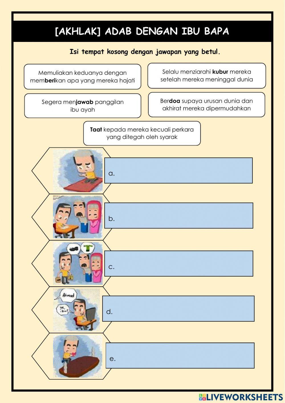 Adab Terhadap Ibu Bapa