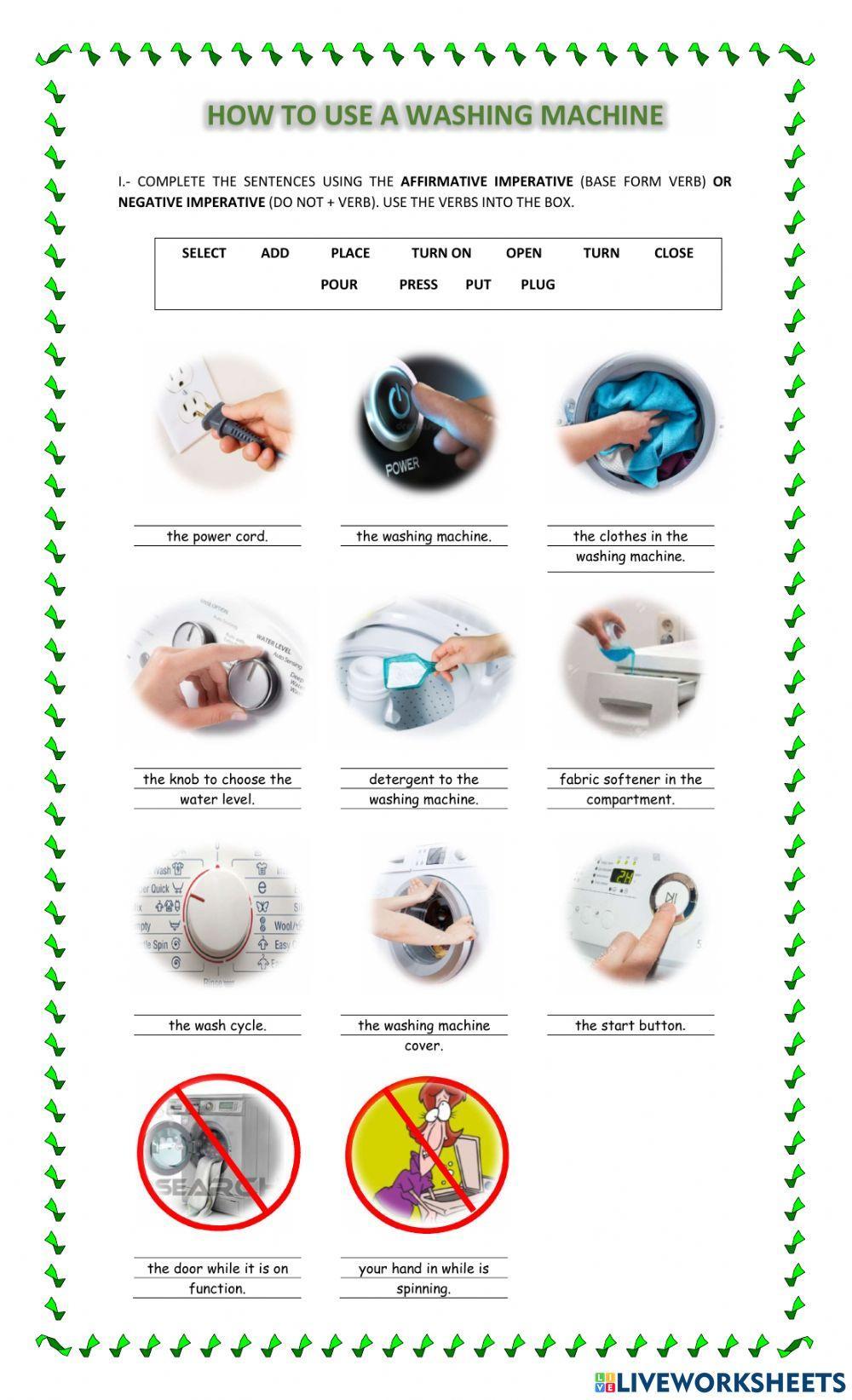 How to use a washing machine